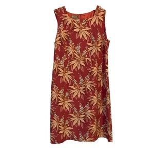 Tommy Bahamas 100% Silk Sleeveless Size 12 Tropical Flower Dress